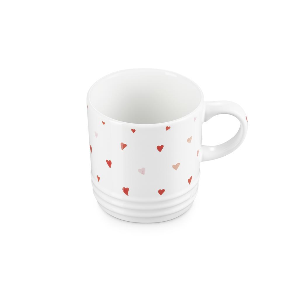 Le Creuset Stoneware Mug 350ml Heart Decal